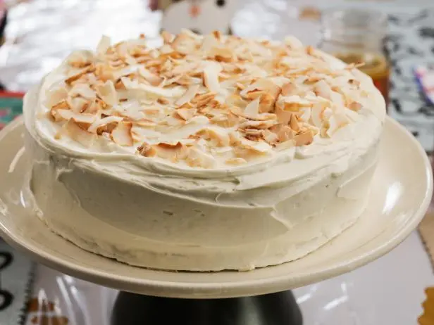 Carrot-Coconut Birthday Cake Recipe | Valerie Bertinelli | Food Network