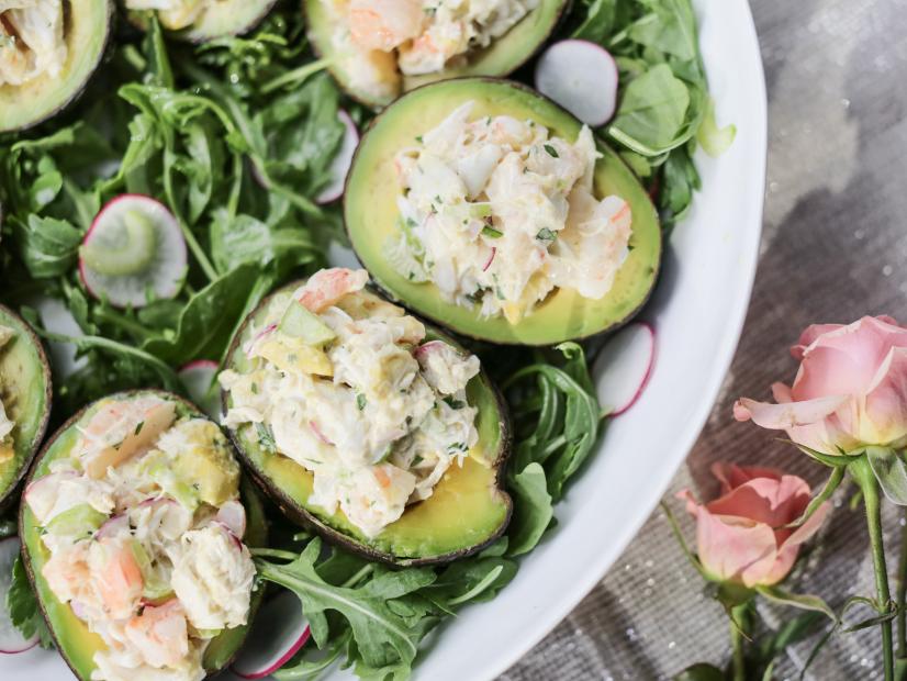 Avocados Stuffed With Shrimp And Crab Salad Recipe Valerie