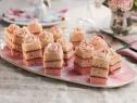 Ombre Strawberry Petit Fours as seen on Valerie's Home Cooking It's Not Too Late episode, season 8.
