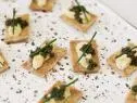Poppy Seed Crackers with Egg Mousse and Caviar as seen on Valerie's Home Cooking It's Not Too Late episode, season 8.