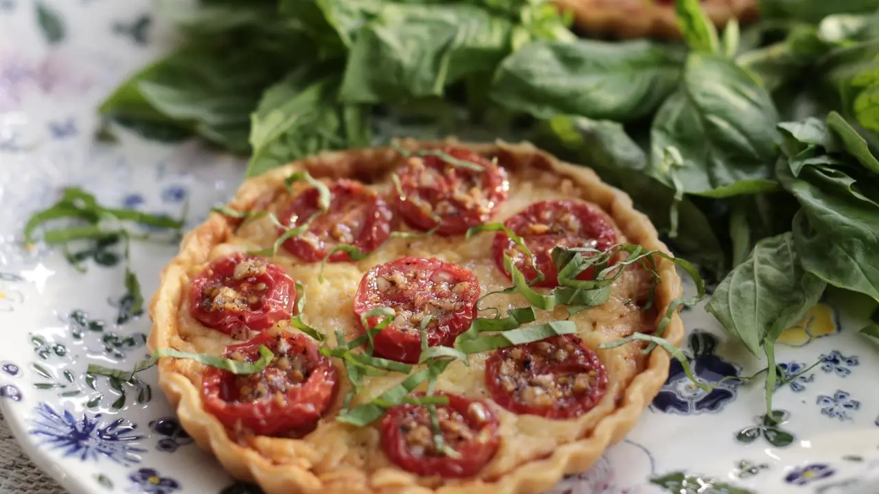 Tomato and Cheddar Tartlets
