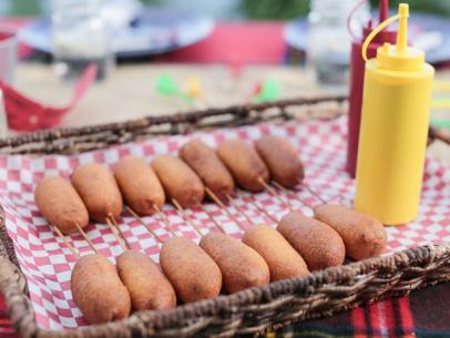 Mini Corn Dogs as seen on Valerie's Home Cooking Fair Food Fare For the Kids episode, season 8.
