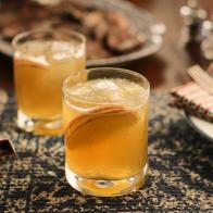 Honey Bourbon Cider Cocktail as seen on Valerie's Home Cooking All American Boy episode, season 8.