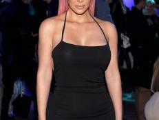HOLLYWOOD, CA - MARCH 05:  Kim Kardashian attends the release of Marina Acton's new single "Fantasize" at Boulevard3 on March 5, 2018 in Hollywood, California.  (Photo by Jerritt Clark/Getty Images)