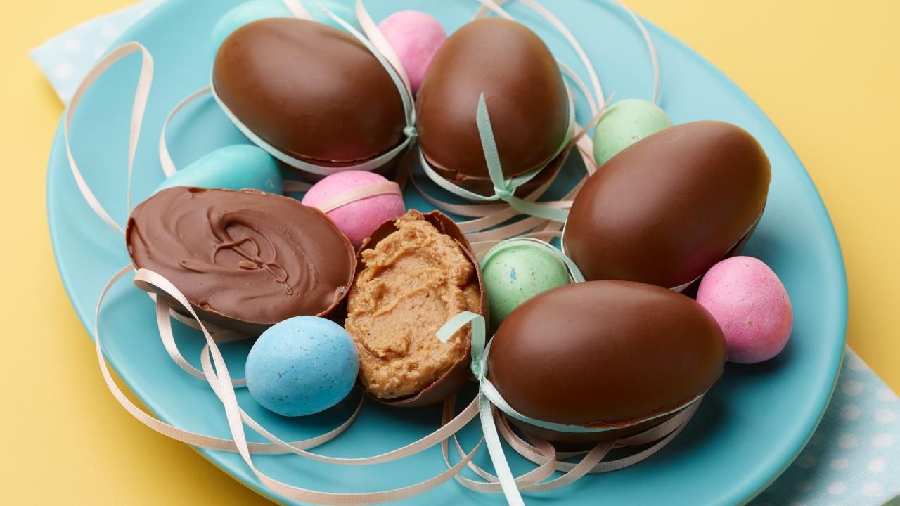 Peanut Butter-Chocolate Eggs