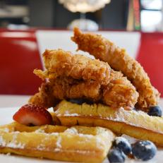Located — you guessed it — at the corner of Markham and Scott Streets, this family-run diner is one of downtown Little Rock’s busiest brunch spots, thanks to its menu of farm-fresh favorites. For its popular Chicken-N-Waffle, the restaurant sources poultry from Decatur’s Crystal Lake Farms. The chicken strips are soaked in buttermilk and breaded in a proprietary spice mix, then fried ‘til crispy. The juicy pieces are placed on a buttermilk waffle with seasonal berries, housemade honey butter and the only ingredient that doesn’t boast Arkansas roots: Canadian maple syrup.