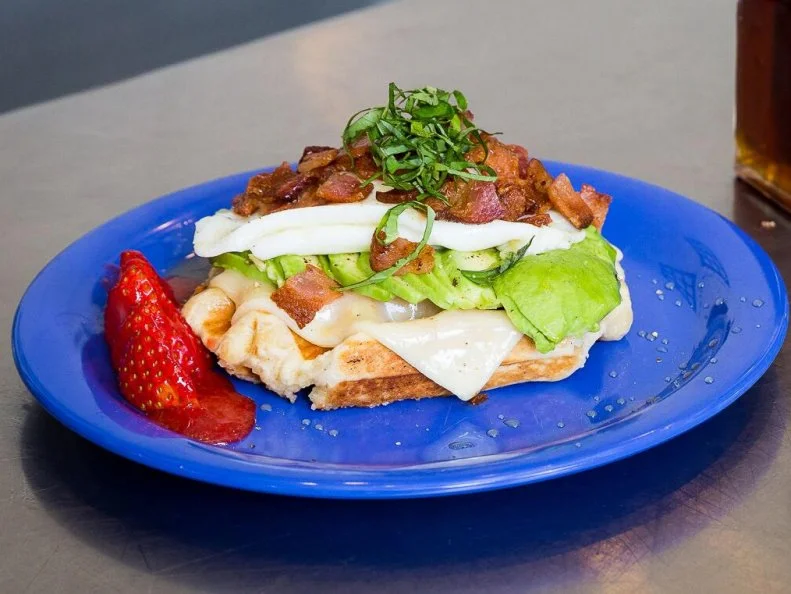 Josie and Hector Garciaâ  s waffle business started as a humble stand at the Nampa Farmersâ   Market before it became a brick-and-mortar storefront in downtown Boise. While the location has changed, the liege waffle base has stayed the same, a yeast-risen dough studded with pearl sugar that caramelizes in the iron press. Waffle Me Upâ  s most-popular combination, the BOBacado Deluxe, is the ultimate breakfast: a savory medley of melted havarti cheese, locally sourced bacon and fried egg, chopped basil, maple syrup and fresh avocado â   because toast isnâ  t the only thing thatâ  s better with some on top.