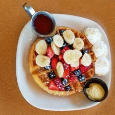Itâ  s not just the food that conjures childhood jot for the South Dakotans who visit Phillips Avenue Diner â   itâ  s the whole old-school set-up. Outfitted with retro soda fountain fixtures, the eatery specializes in greasy-spoon classics like omelets, pancakes and crispy made-to-order waffles. Two are available daily: the Belgian with powdered sugar and maple syrup and the Sunrise, piled high with fresh fruit, strawberry syrup and whipped cream. Aficionados should come on Waffle Wednesdays for creative specials.