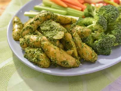 Geoffrey Zakarian makes a Crudité Pairing of Fingerling Potatoes, as seen on Food Network's The Kitchen  ,Season 16.