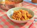 Geoffrey Zakarian makes Chickpea Penne with Katie Lee, Amatriciana Sauce, as seen on Food Network's The Kitchen , Season 16.