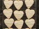 Close-up of Vanilla Shortbread Hearts