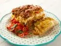 Close-up of Loaf Pan Lasagna