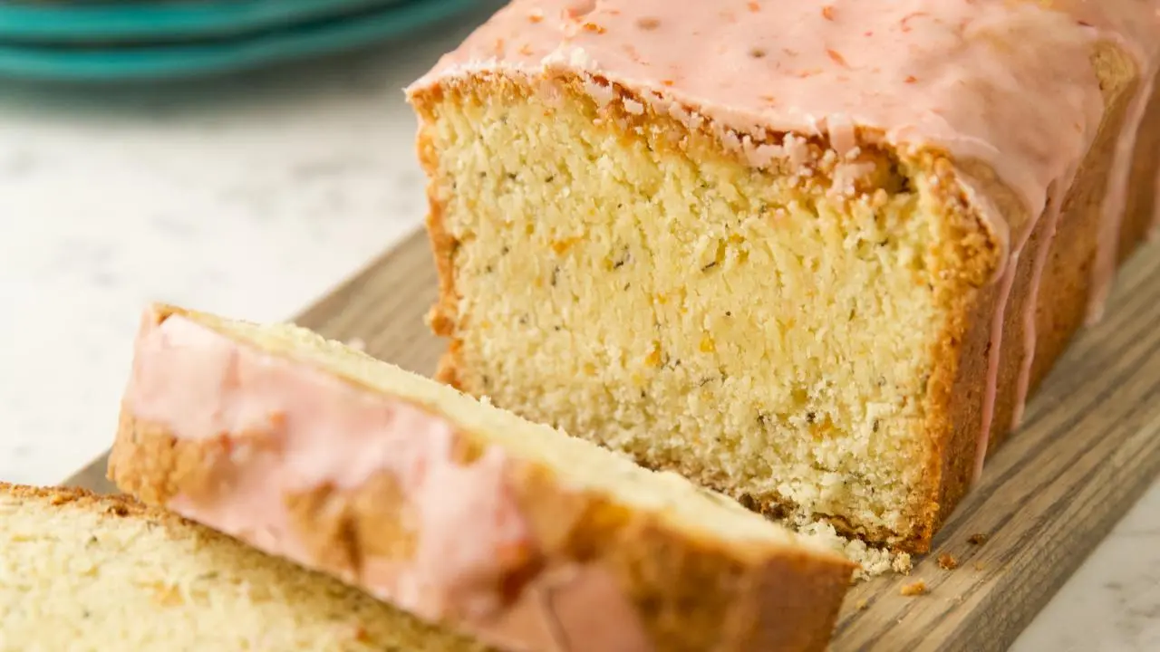 Blood Orange Rosemary Pound Cake