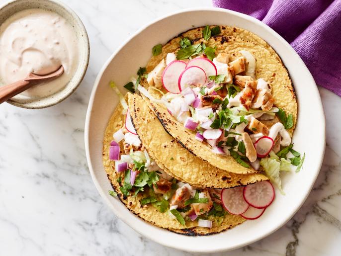 Cilantro Lime Chicken Tacos Recipe Food Network Kitchen Food Network