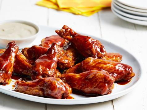 Baked Beer-Barbecue Wings with Tangy Dijonnaise Dipping Sauce