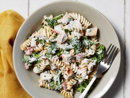 Creamy Herbed Chicken and Broccoli Pasta Salad Recipe | Food Network ...