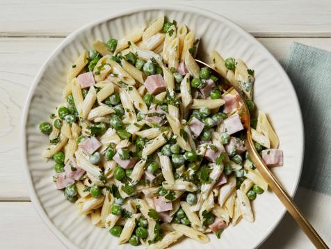 Creamy Herbed Easter Ham and Pea Pasta Salad