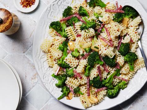 Garlicky Salami and Broccoli Pasta Salad