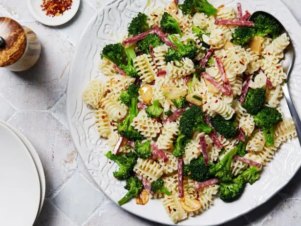 Garlicky Salami and Broccoli Pasta Salad Recipe - Chef's Resource Recipes