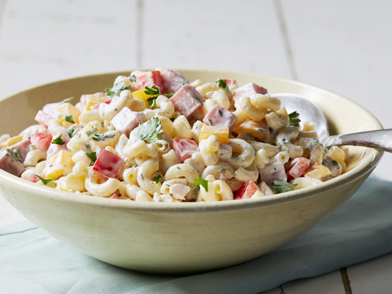 Ham and cheese pasta salad