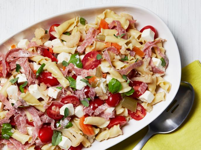 Italian Herbed Pasta Salad with Salami Recipe | Food Network Kitchen