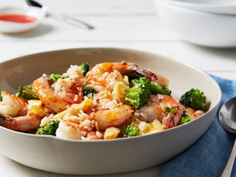 Spicy Shrimp Fried Rice with Broccoli