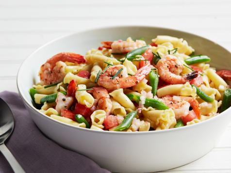 Summery Shrimp and Green Bean Pasta Salad