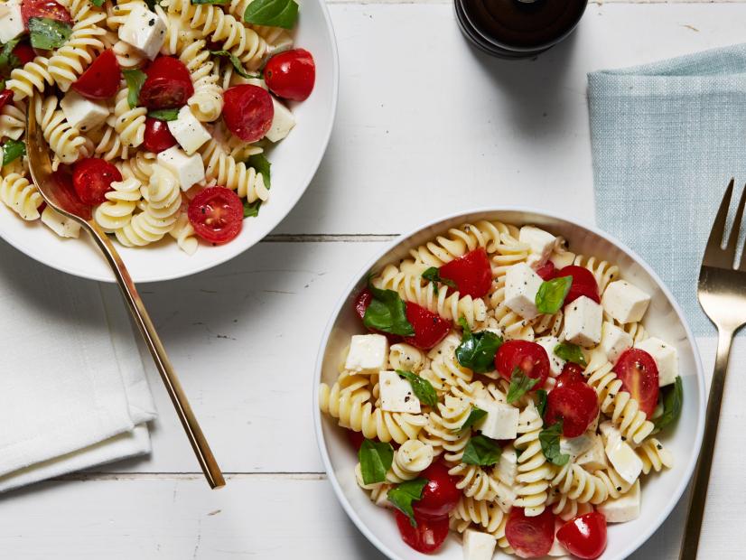 Tomato and Fresh Mozzarella Pasta Salad Recipe | Food Network Kitchen ...