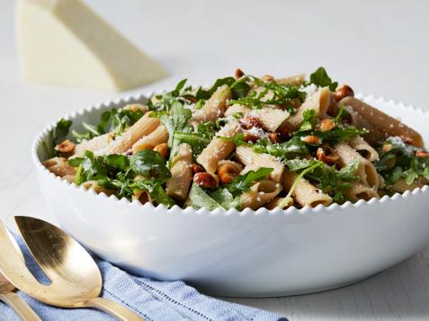 Penne with Arugula and Hazelnuts