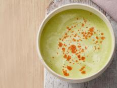 "I love asparagus -- I grew up eating white asparagus in Germany. My parents would usually grill the stalks or make a soup similar to this one," says Sunny.