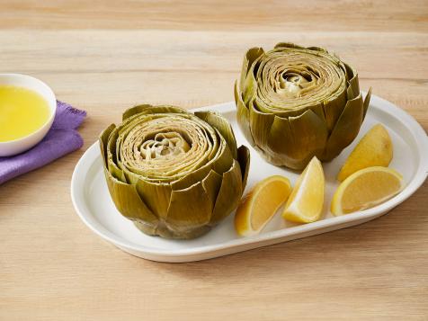 Steamed Whole Artichokes