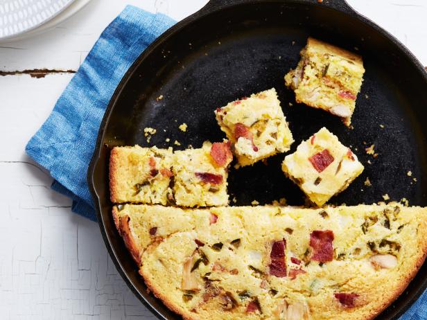 Bacon Hominy Cornbread With Pickled Jalapenos Recipe Food Network Kitchen Food Network