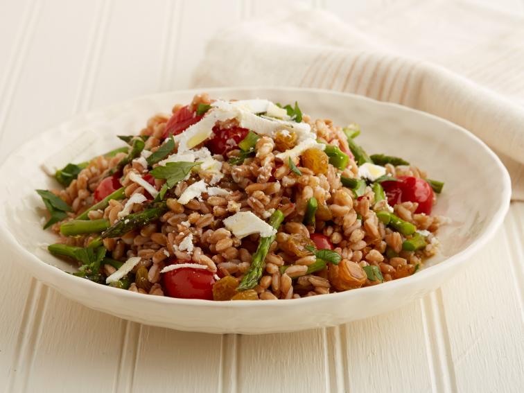 Farro Salad with Asparagus, Tomatoes and Ricotta Salata Recipe Food