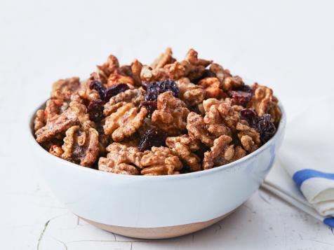 Holiday Pie-Spiced Walnuts with Cherries
