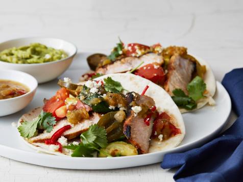 Sweet and Spicy Pork Fajitas with Squash and Zucchini