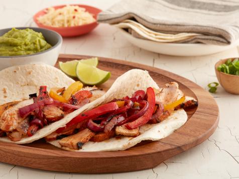 Tex-Mex Pork Fajitas with Peppers and Onions