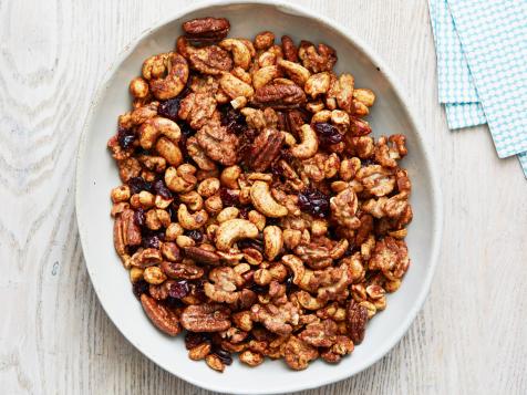 Slightly Sweet Cranberry Cocktail Nuts