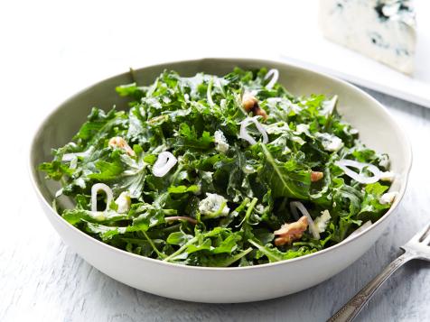 Kale Salad with Blue Cheese and Walnuts