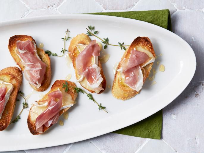 Prosciutto and Brie Crostini Recipe Food Network Kitchen Food Network