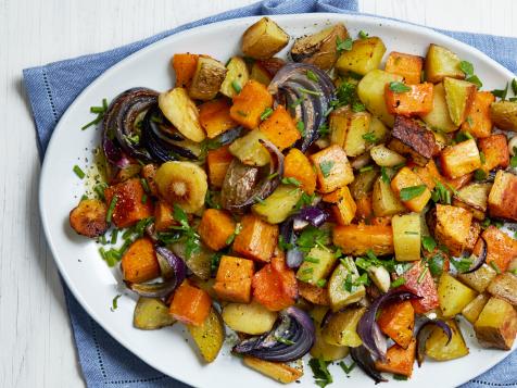 Roasted Squash, Parsnips and Potatoes