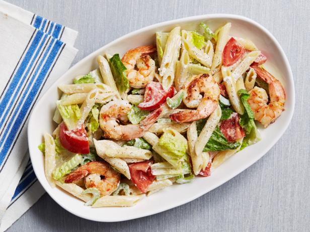 Shrimp Caesar Pasta Salad Recipe | Food Network Kitchen | Food Network