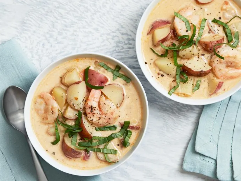 Shrimp and Potato Chowder Recipe | Food Network Kitchen | Food Network