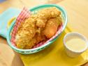 Geoffrey Zakarian makes Potato Chip Chicken Tenders, as seen on The Kitchen, Season 17.