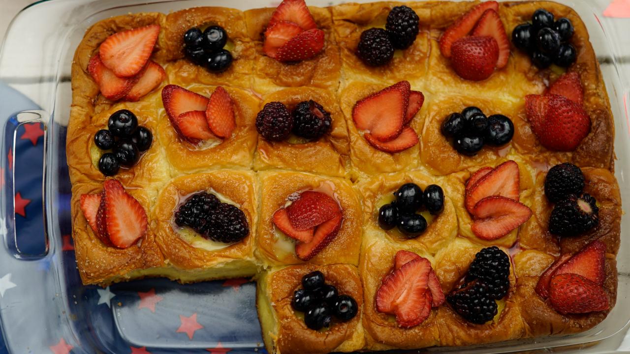 Sweet Roll Bread Pudding
