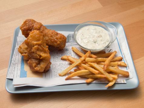 Monkfish and Chips with Remoulade