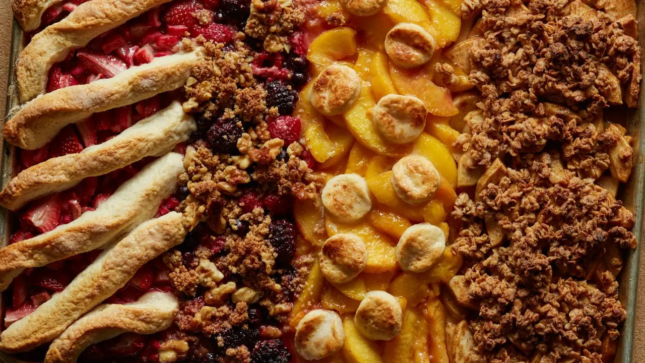 Four-Flavor Sheet Pan Cobbler