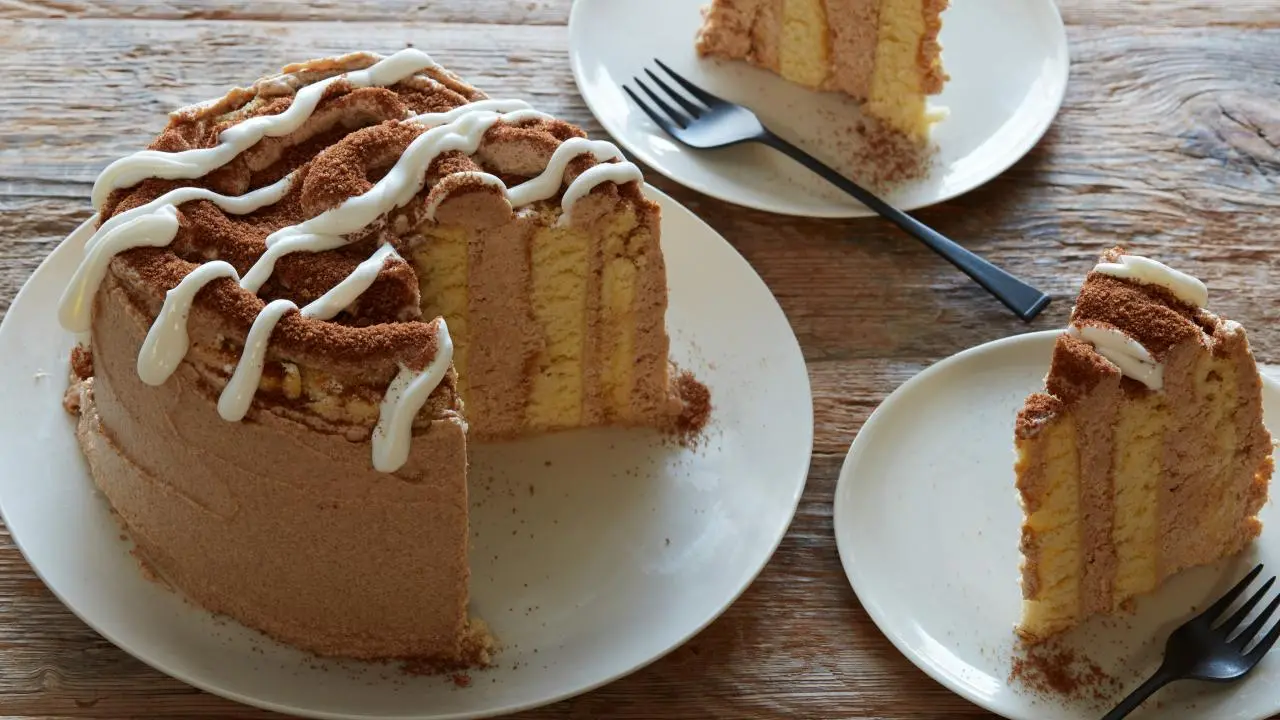 Giant Cinnamon Roll Cake