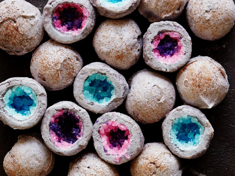 Food Network Kitchen’s Geode Meringues.