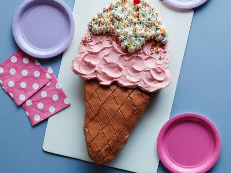 Ice Cream Cone Pull-Apart Cupcake Cake