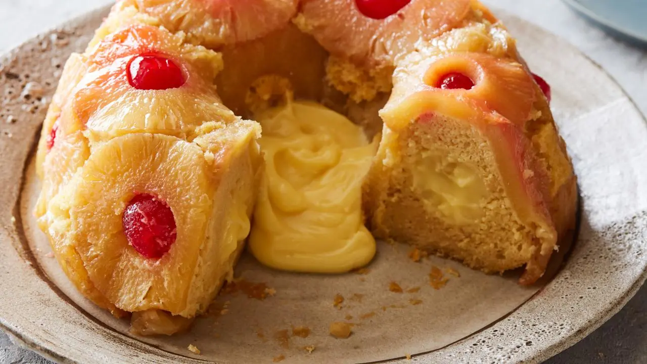 Boozy Piña Colada Bundt Cake